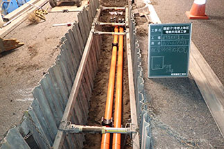 国道171号線野上地区電線共同溝