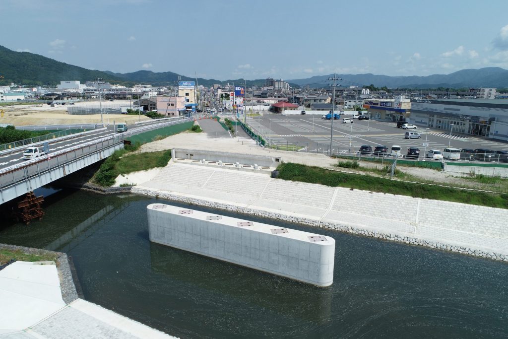 国道9号若宮橋架替橋梁下部(P1)工事