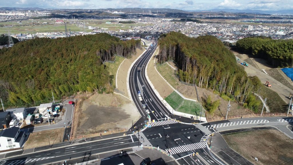 木津東バイパス木津地区舗装工事
